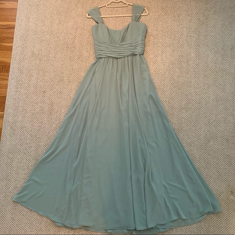 Gorgeous AMSALE sage green gown!